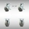 Service Caster 5 Inch Stainless Steel Thermoplastic Caster Set with 2 Brake/Swivel Lock 2 Rigid SCC-SS30S520-TPRRF-TLB-BSL-2-R-2 - alternate 1
